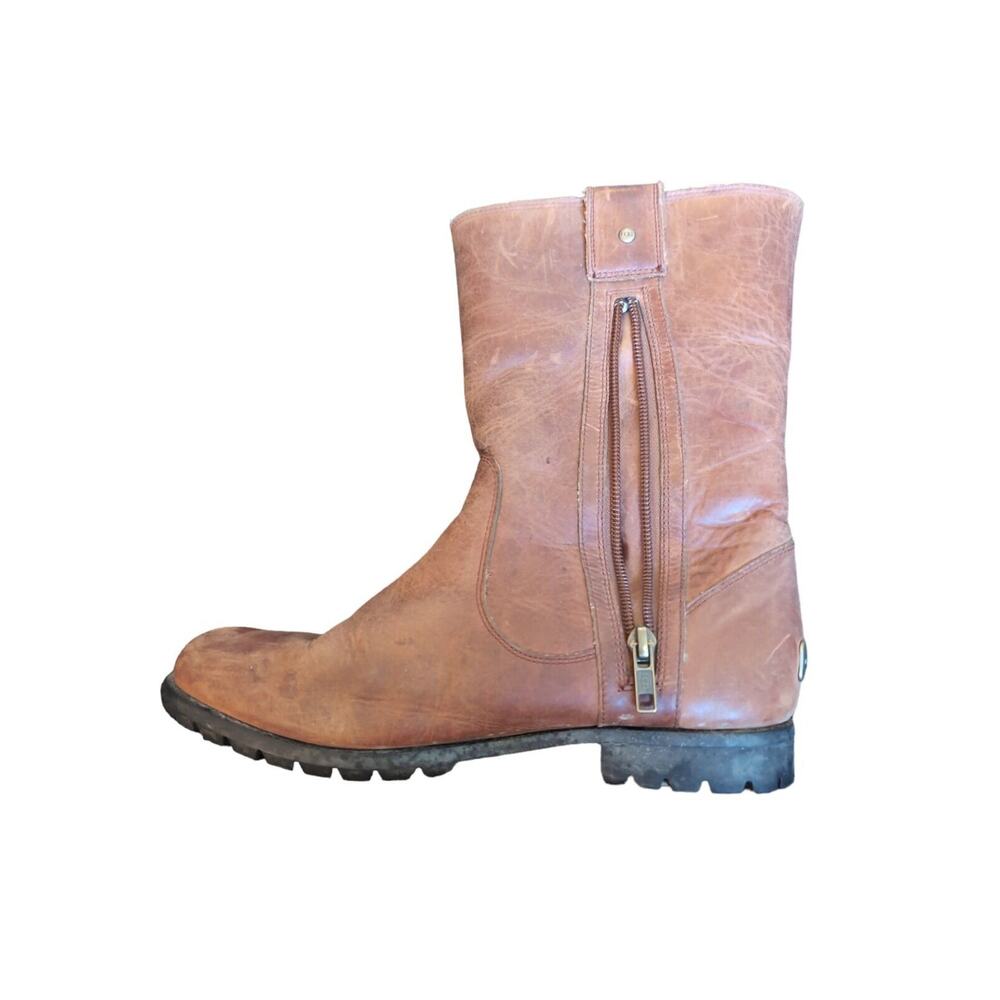 Ugg Distressed Burroughs Chestnut Waterproof Leat… - image 2